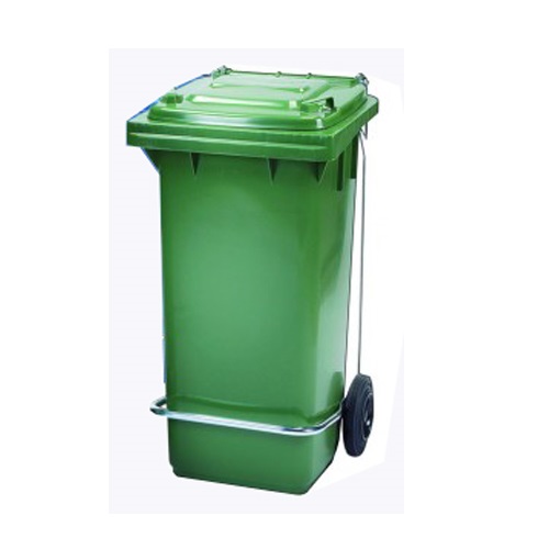 CONTENEDOR 120 LITROS VERDE CON PEDAL                                                                                                                                                      
