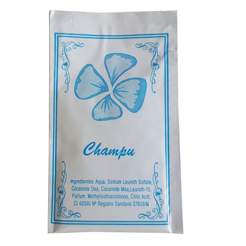SOBRE DE CHAMPU ANONIMO (caja 600 uds)                                                                                                                                                                                                                  